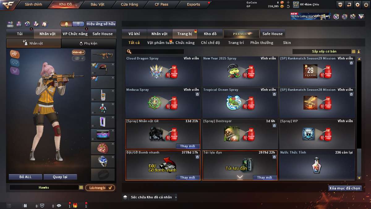 shop acc cf uy tin gia re